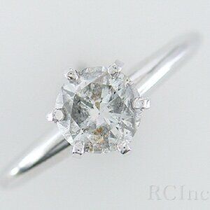 REDUCED!  14Kt White Gold 0.96ct Solitaire Diamond Ring